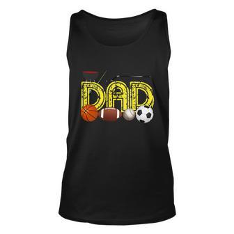 Dad Fathers Day Sports Fan And Grilling Bbq Gift Graphic Design Printed Casual Daily Basic Unisex Tank Top - Thegiftio