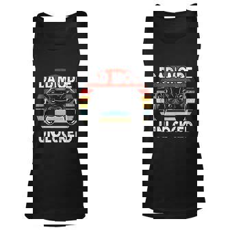 Dad Mode Unlocked Gamer Player Father Mother Family Love V2 Unisex Tank Top - Thegiftio UK
