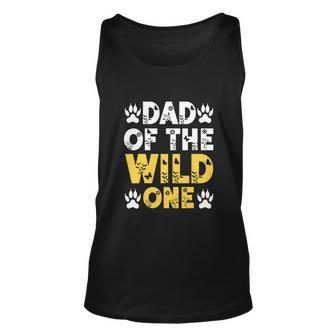 Dad Of The Wild One Funny 1St Birthday Leopard Dad Boy Unisex Tank Top - Monsterry UK