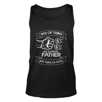 Dad Of Twins Dad Father’S Day New Dad To Be Expecting 2022 Gift Unisex Tank Top - Thegiftio UK