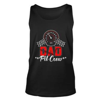 Dad Racing Car Birthday Party Family Matching Daddy Pit Crew Unisex Tank Top - Thegiftio UK