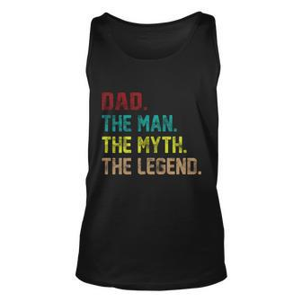 Dad The Man The Myth The Legend Tshirt Unisex Tank Top - Monsterry UK