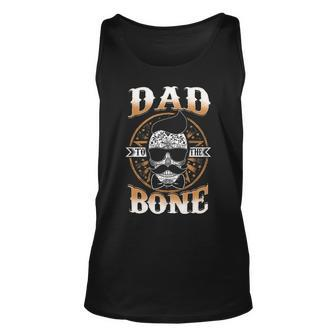 Dad To The Bone Unisex Tank Top - Seseable