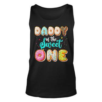 Daddy Of The Sweet One 1St Birthday Family Donut Birthday Unisex Tank Top - Thegiftio UK