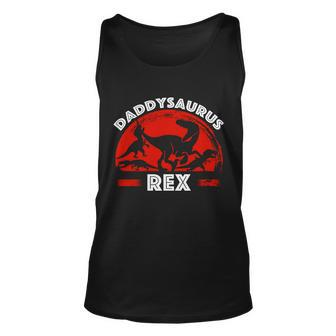 Daddysaurus Rex Cute Dad Spoof Tshirt Unisex Tank Top - Monsterry DE