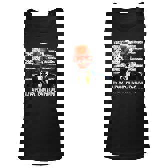 Dark Brandon Funny Biden Saving America Flag Political Men Women Tank Top Graphic Print Unisex - Thegiftio UK