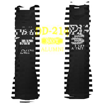 Dd-214 Navy Alumni Veteran Day Retired Vintage Military Gift Men Women Tank Top Graphic Print Unisex - Thegiftio