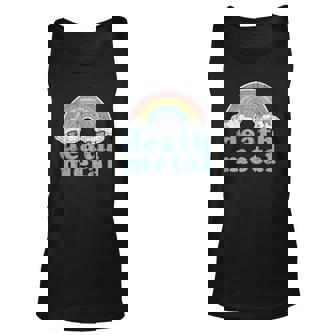 Death Metal Rainbow Funny Retro Vintage Rock Music Metalhead Men Women Tank Top Graphic Print Unisex - Thegiftio UK