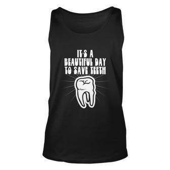 Dentist Funny Gift Save Teeth Dental Assistant And Hygienist Gift Graphic Design Printed Casual Daily Basic Unisex Tank Top - Thegiftio UK
