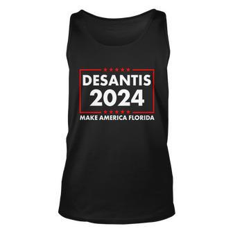 Desantis 2024 Make America Florida Election Logo V2 Unisex Tank Top - Monsterry DE