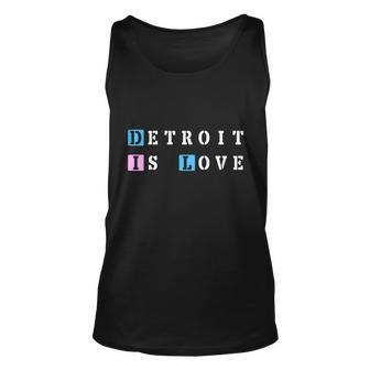 Detroit Is Love Unisex Tank Top - Thegiftio UK