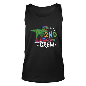 Dinosaur 2Nd Grade Crew Back To School First Day Of School Unisex Tank Top - Monsterry