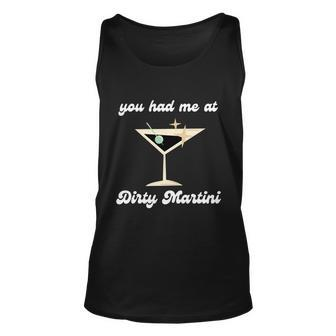 Dirty Martini Funny Cocktail Gin And Olives Bartender Gift Graphic Design Printed Casual Daily Basic Unisex Tank Top - Thegiftio UK