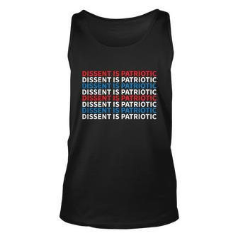 Dissent Is Patriotic Shirt Collar Rbg I Dissent Unisex Tank Top - Monsterry