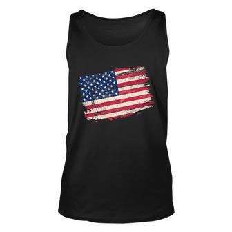 Distressed American Us Flag Unisex Tank Top - Monsterry