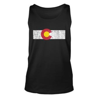 Distressed Colorado State Flag Denver Co Patriotic Tshirt Unisex Tank Top - Monsterry CA
