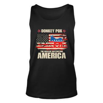 Distressed Donkey Pox The Disease Destroying America Unisex Tank Top - Monsterry AU