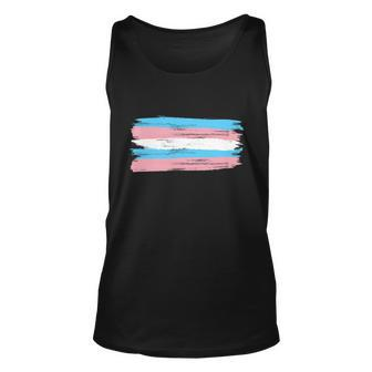 Distressed Transgender Pride Flag Unisex Tank Top - Monsterry CA