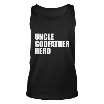 Distressed Uncle Godfather Hero Unisex Tank Top - Monsterry