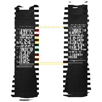 Distressed Vintage Hbcu Humbled Blessed Creative Unique Men Women Tank Top Graphic Print Unisex - Thegiftio