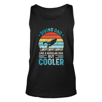 Diving Dad Fathers Day Gifts For Father Scuba Diving Graphic Design Printed Casual Daily Basic Unisex Tank Top - Thegiftio UK