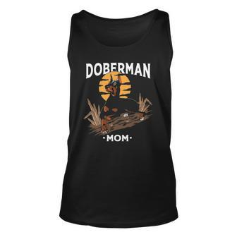 Doberman Mom Art For Women Girl Dog Lover Mother&8217S Day Tank Top | Mazezy