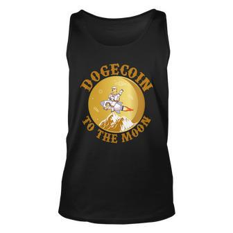 Dogecoin Vintage To The Moon Tshirt Unisex Tank Top - Monsterry CA