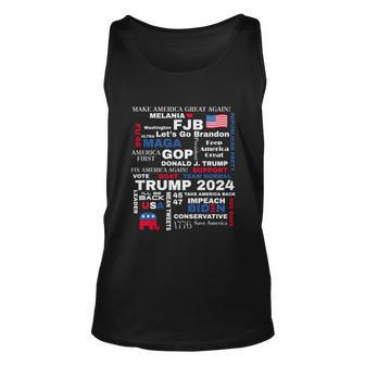 Donald Trump 2024 Election Gop Unisex Tank Top - Monsterry