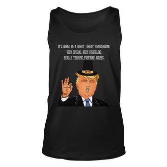 Donald Trump Its Gonna Be A Great Thanksgiving Tshirt Unisex Tank Top - Monsterry