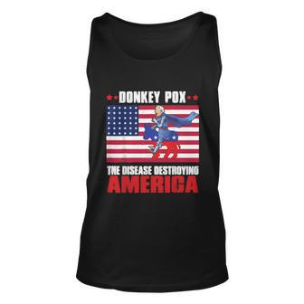 Donkey Pox The Disease Destroying America Anti Biden V2 Unisex Tank Top - Monsterry DE