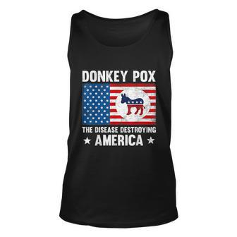 Donkey Pox The Disease Destroying America Funny Anti Biden V3 Unisex Tank Top - Monsterry DE