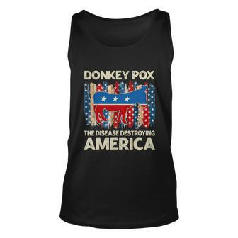 Donkey Pox The Disease Destroying America Funny Donkeypox V2 Unisex Tank Top - Monsterry