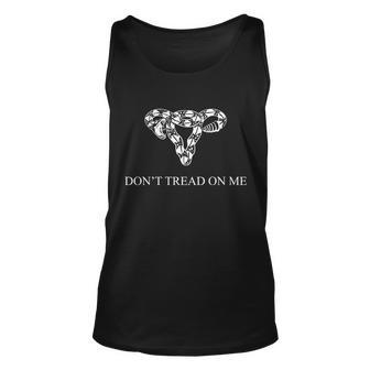 Dont Tread On Me Uterus Flag Tshirt Unisex Tank Top - Monsterry UK