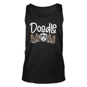 Doodle Mom Leopard Goldendoodle Mothers Day Mom Women Gifts Unisex Tank Top | Mazezy