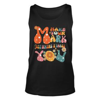 Dot Day Groovy The Dot Day Make Your Mark See Where It Takes Men Women Tank Top Graphic Print Unisex - Thegiftio UK