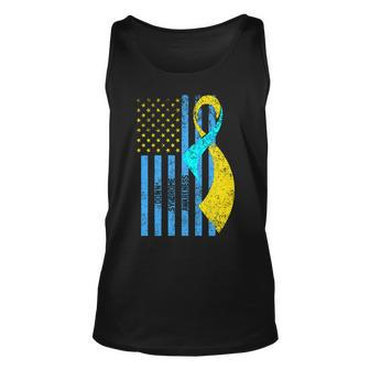 Down Syndrome Awareness Flag Unisex Tank Top - Monsterry UK