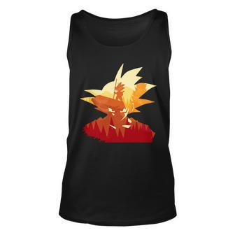 Dragon Fighter Silhouette Illustration Tshirt Unisex Tank Top - Monsterry CA