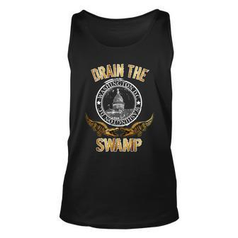 Drain The Swamp Washington Dc Alligator Logo Trump Unisex Tank Top - Thegiftio UK