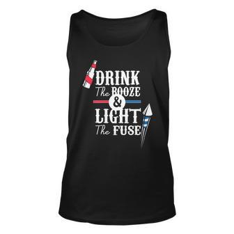 Drink The Booze Light The Fuse Unisex Tank Top - Monsterry AU