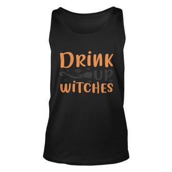 Drink Up Witches Funny Halloween Quote V6 Unisex Tank Top - Monsterry AU