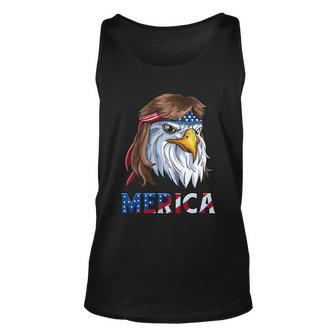 Eagle Mullet 4Th Of July Merica American Flag Funny Gift V3 Unisex Tank Top - Monsterry