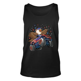 Eagle Mullet 4Th Of July Monster Truck Usa Patriotic Kids Gift Unisex Tank Top - Monsterry