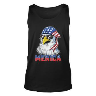 Eagle Mullet 4Th Of July Usa American Flag Merica Gift V10 Unisex Tank Top - Monsterry