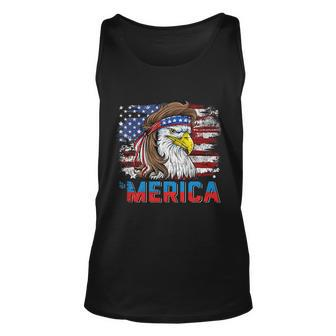 Eagle Mullet 4Th Of July Usa American Flag Merica Gift V12 Unisex Tank Top - Monsterry