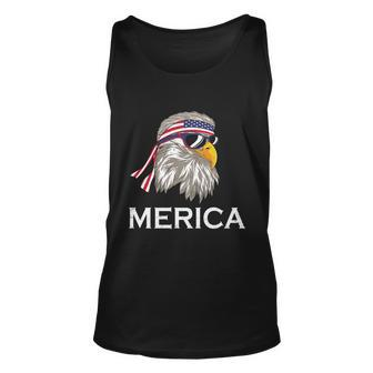 Eagle Mullet 4Th Of July Usa American Flag Merica Gift V4 Unisex Tank Top - Monsterry