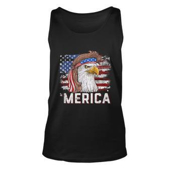 Eagle Mullet 4Th Of July Usa American Flag Merica Meaningful Gift Unisex Tank Top - Monsterry