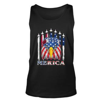 Eagle Mullet 4Th Of July Usa American Flag Merica Meaningful Gift V2 Unisex Tank Top - Monsterry