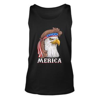 Eagle Mullet 4Th Of July Usa American Flag Merica V3 Unisex Tank Top - Monsterry