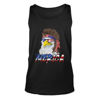 Eagle Mullet Merica 4Th Of July Usa American Flag Patriotic Gift Unisex Tank Top - Monsterry