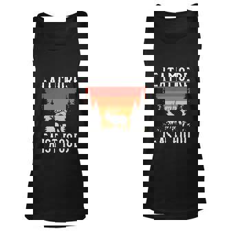 Eat More Fast Food Elk Hunting Accessories Elk Hunter Graphic Design Printed Casual Daily Basic Unisex Tank Top - Thegiftio